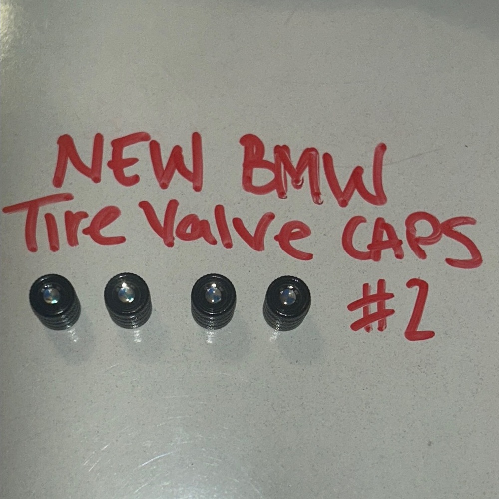BMW Black Valve Caps Set